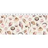 Clothworks - Seashell Wishes / Digital /  Tossed Shells / Y3466-11 / Cream