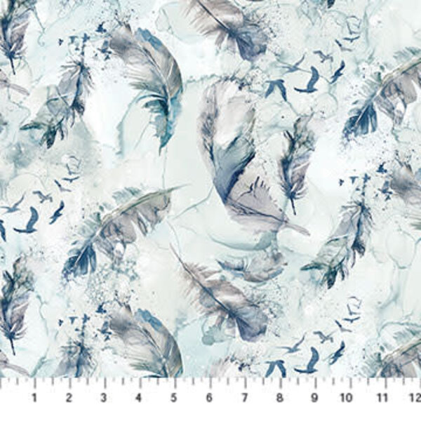 Northcott Fabrics Northcott - Soar / Feathers / Light /  DP24584-41
