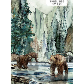 Northcott Fabrics Northcott - PANEL / Northern Peaks  / DP25165-74 / 32x43