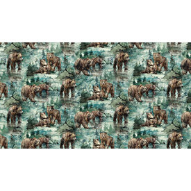 Northcott Fabrics Northcott - Northern Peaks  / Bears / DP25167-76