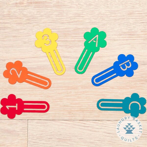  Sew Daisy Fabric Markers - 6pc