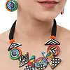 Clay Jewelry Set / Geometric  Necklace and Earrings