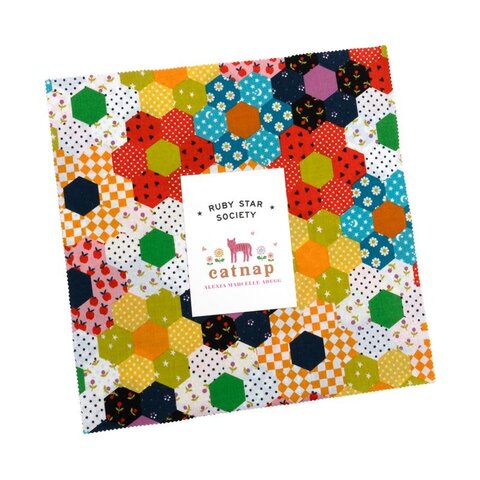 Layer Cake - (42pc) 10x10 Inch Squares / Ruby Star / Catnip