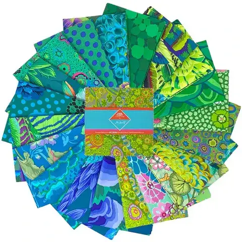 Free Spirit - Kaffe Fassett Classic Green   /  Charm Pack  (5inX5in) 42pc