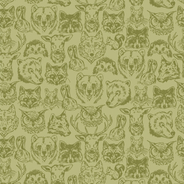 Art Gallery Fabrics AGF - Happy Camper / HPC-64609 / Wildlife-Buddies