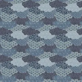 Paintbrush Studio PBS - Moon Rabbit / Clouds / Navy / 14942