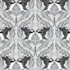 Tula Pink Tula Pink - Graywork / Muffin Puffin / PWTP260_Whisper