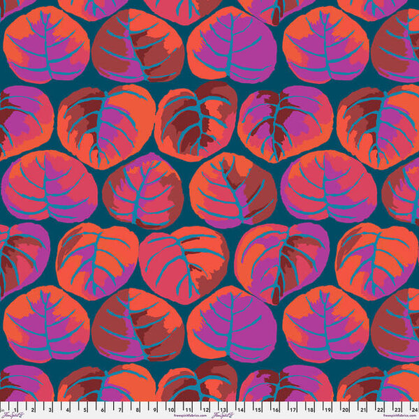 Kaffe Fassett Kaffe - Palm Leaves / PWGP208.RED