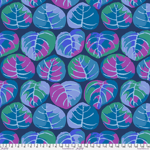 Kaffe Fassett Kaffe - Palm Leaves / PWGP208.BLUE