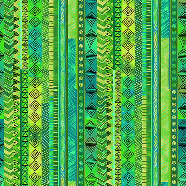 Laurel Burch Laurel Burch - Basics / Stripe / Green / CLTY3220-21