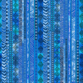 Laurel Burch Laurel Burch - Basics / Stripe / Blue / CLTY3220-31