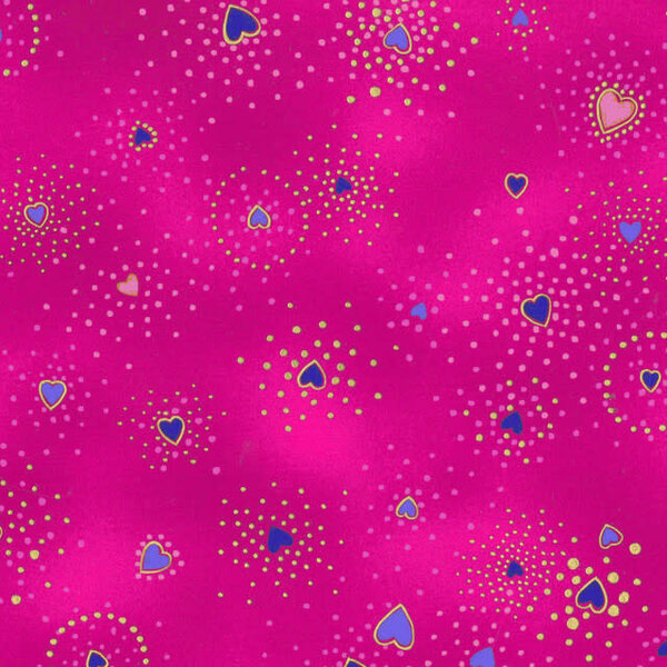 Laurel Burch Laurel Burch - Basics / Hearts / Pink / CLTY1124-45M