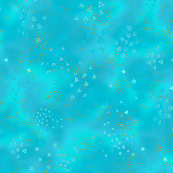 Laurel Burch Laurel Burch - Basics / Glitter / Turquoise / CLTY0808-33M