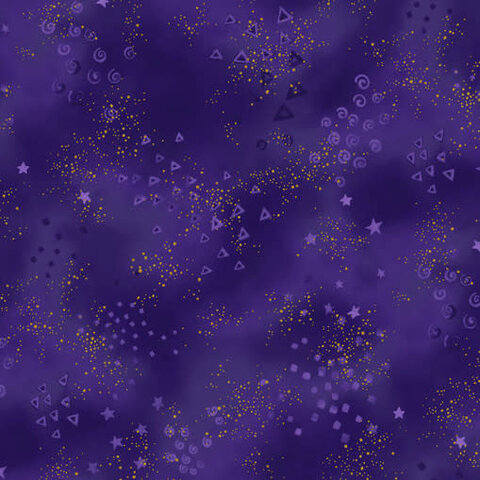 Laurel Burch - Basics / Glitter / Purple / CLTY0808-28M