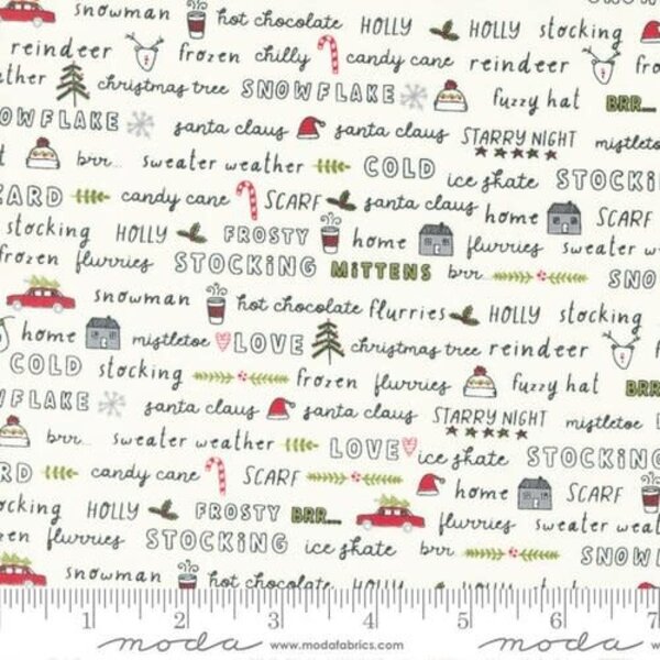  Moda - Blizzard / Vanilla / Sweater Weather Text
