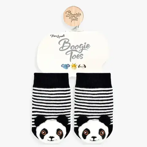 Boogie Toes - Baby Rattle Socks / Panda (1-2year)