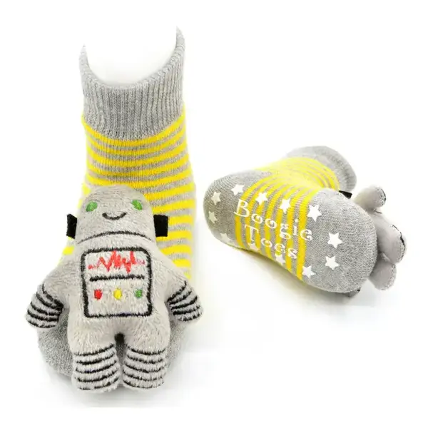  Boogie Toes - Baby Rattle Socks / Robots (Newborn -1year)