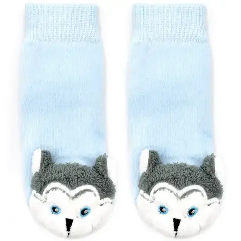 Boogie Toes - Baby Rattle Socks / Baby Wolf  (1-2year)