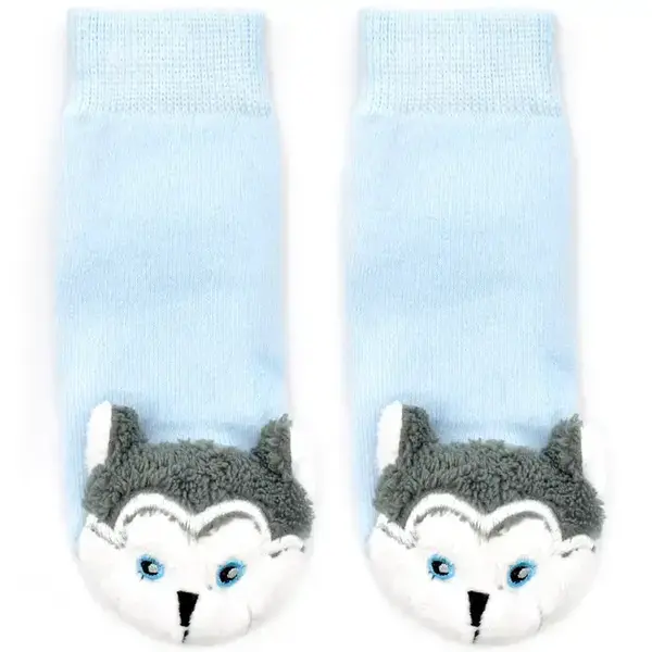  Boogie Toes - Baby Rattle Socks / Baby Wolf  (1-2year)