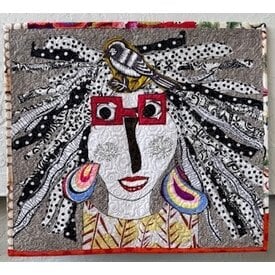  Quilt by Freddy Moran - Face  (21in X 18in)