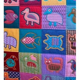  Quilt by Charlotte Pattera - Mola On Point  (59in X 60in)