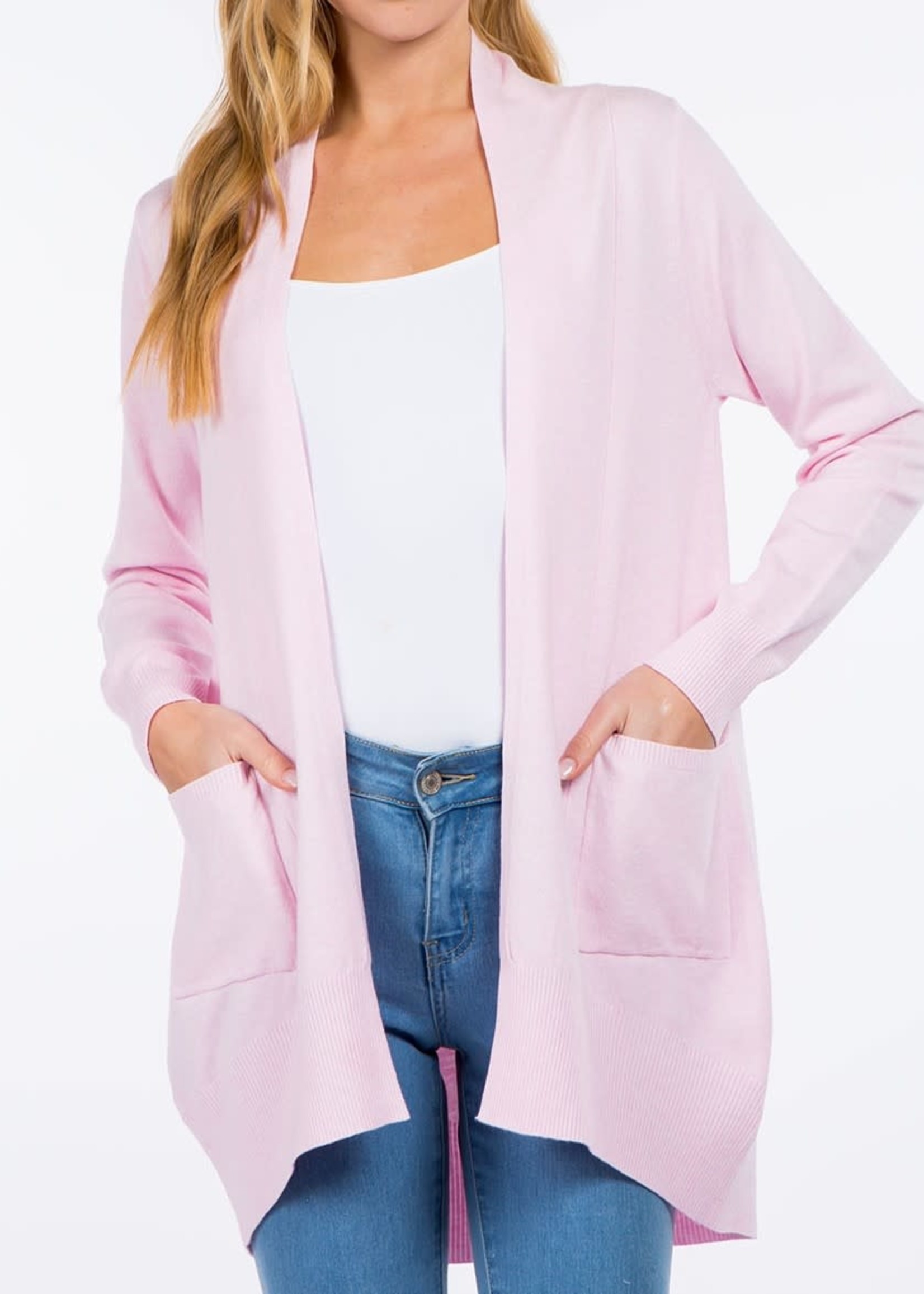 traffic drain locate Light Pink Cardigan - Something New Marketing DBA LouLou's Boutique