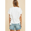 Pinch White Ruffle Sleeve Tee