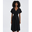 Molly Bracken Black Crossover Midi Dress