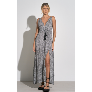 Snake Print Maxi Dress