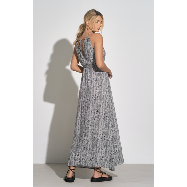 Snake Print Maxi Dress