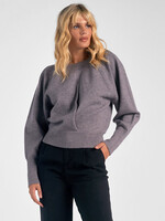 Charcoal Sweater Crew with Dolman Sleeves