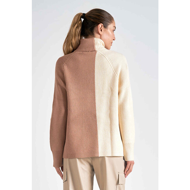 Colorblock Sweater T-Neck