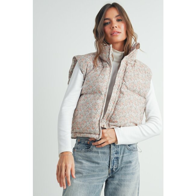Floral Vest - Blush (Available For Pre-Order, Ships Early Feb)
