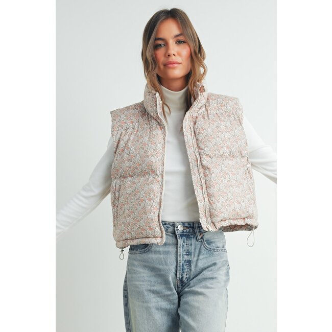 Floral Vest - Blush (Available For Pre-Order, Ships Early Feb)