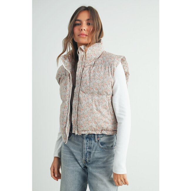 Floral Vest - Blush (Available For Pre-Order, Ships Early Feb)