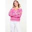 Pink with Red Stripes Sweater