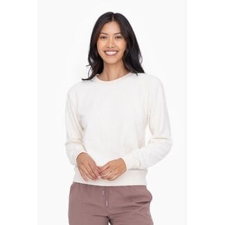Brushed Burn Out Crewneck