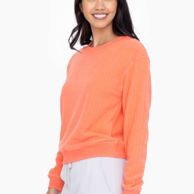 Brushed Burn Out Crewneck