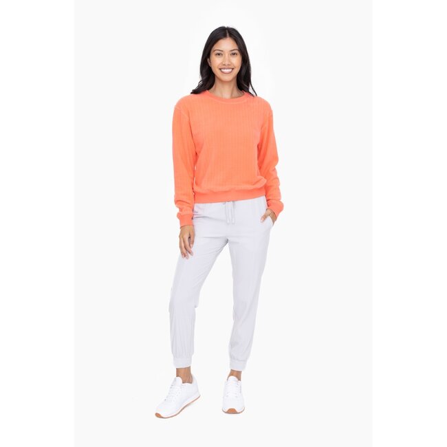 Brushed Burn Out Crewneck