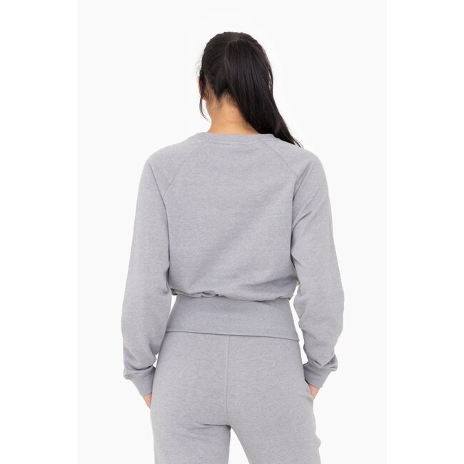 Brushed Waist Tie Sweatshirt