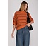 Orange and Black Striped Sweater