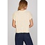 Cream Short Sleeve Sweater