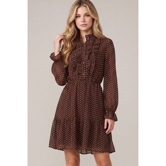 Brown Polka Dot Dress
