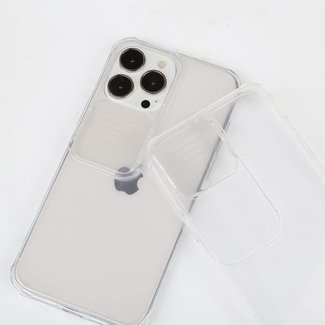 For Apple For Apple iPhone 13 Pro 6.1 (3 Cameras) Simple Transparent Acrylic Case Cover