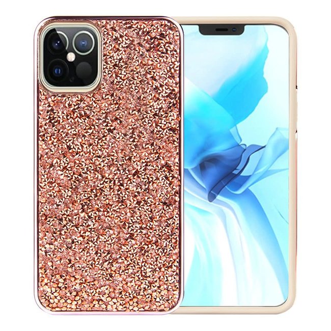 For Apple For Apple iPhone 13 Pro Max 6.7 Deluxe Glitter Diamond Case Cover