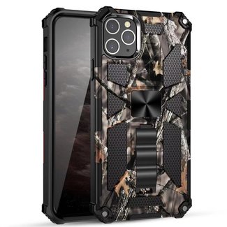 For Apple For Apple iPhone 13 Pro Max 6.7 Machine Design Magnetic Kickstand Case Cover