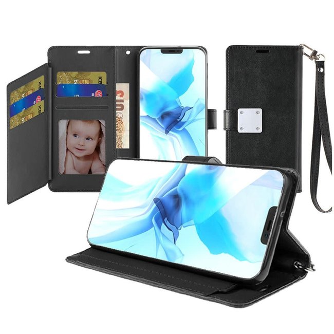 For Apple For Apple iPhone 12 Pro Max 6.7 Wallet ID Card Holder Case Cover