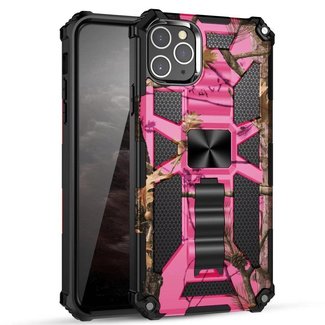 For Apple For Apple iPhone 12 Pro Max 6.7 Machine Design Magnetic Kickstand Case Cover