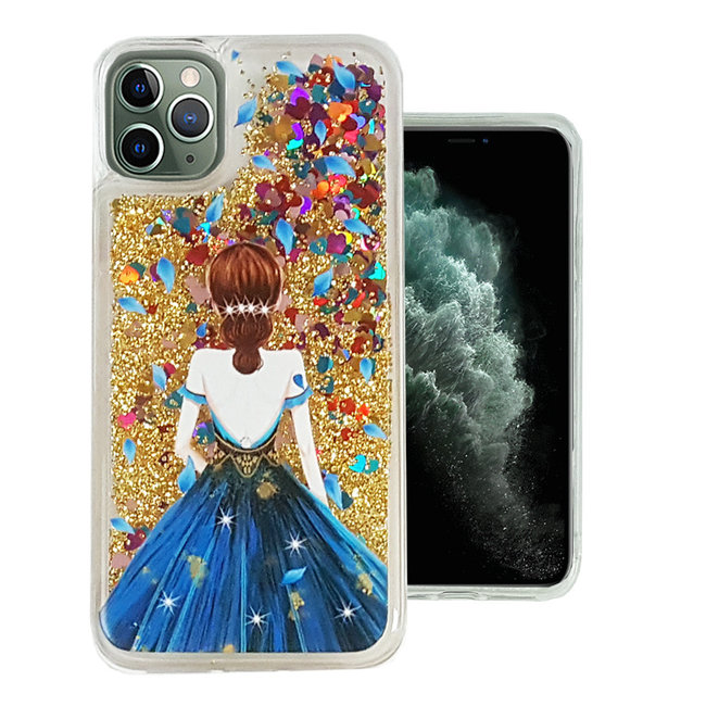 For Apple For Apple iPhone 11 Pro Max 6.5 Fashion Series Design Liquid Glitter Gel Case Cover