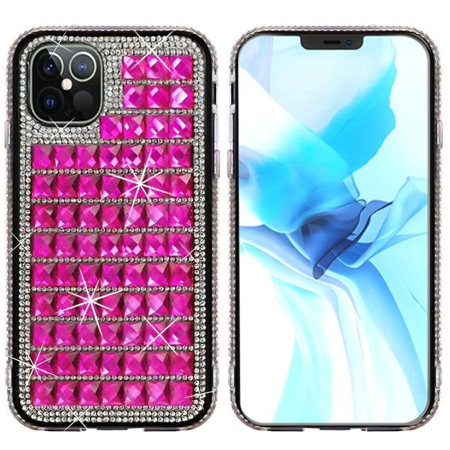 For Apple For Apple iPhone 12 / 12 Pro 6.1 Bling Diamond Shiny Crystal Case Cover